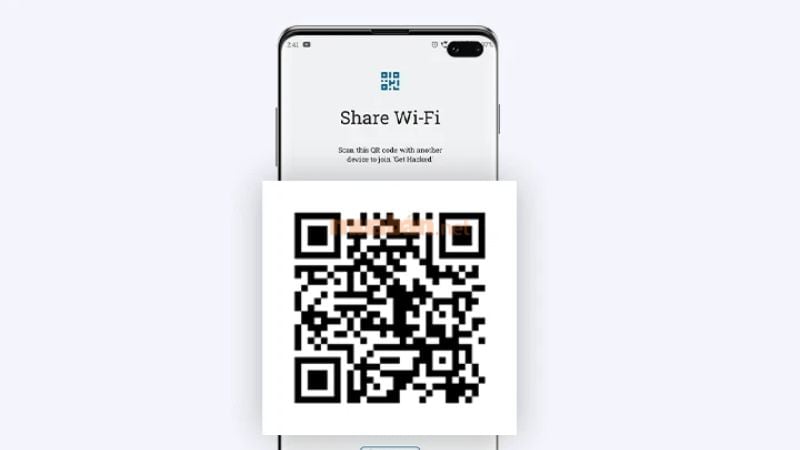 Mã QR wifi sau khi tạo