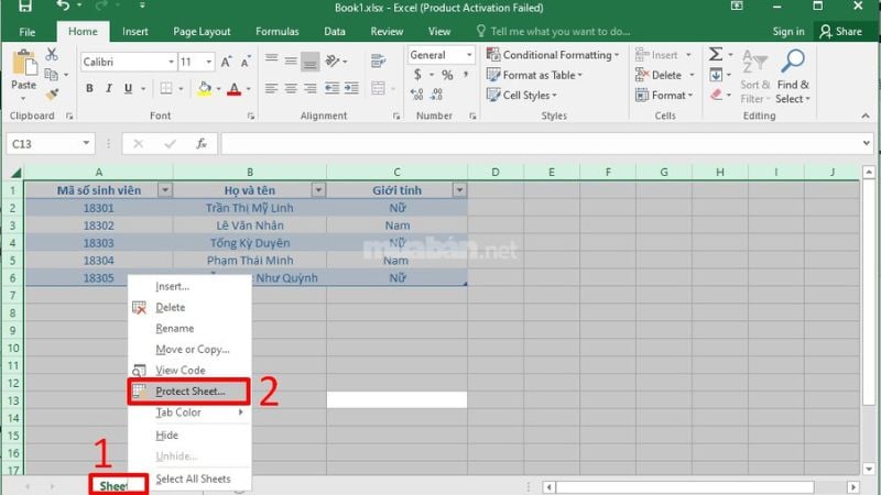 Cách khóa ô trong Excel cực đơn giản