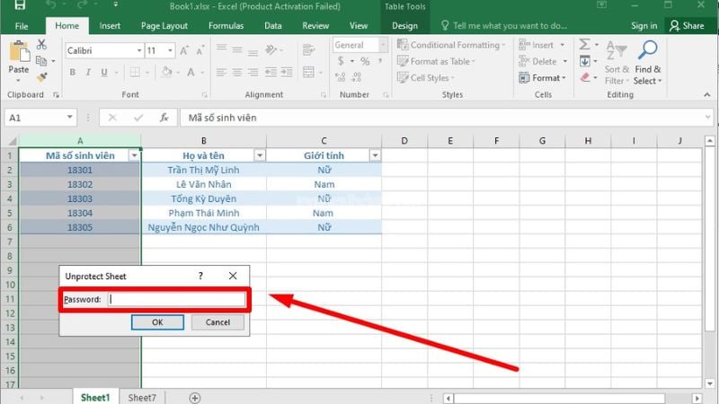 Cách mở khoá ô trong Excel chi tiết