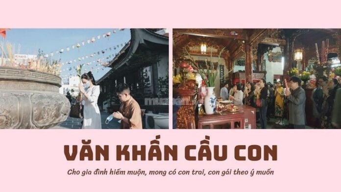 Văn khấn cầu con tại nhà