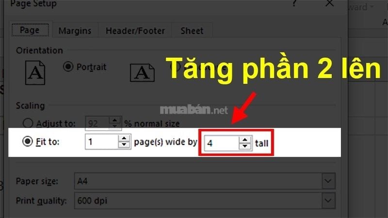 Tăng giá trị thứ hai của Fit to