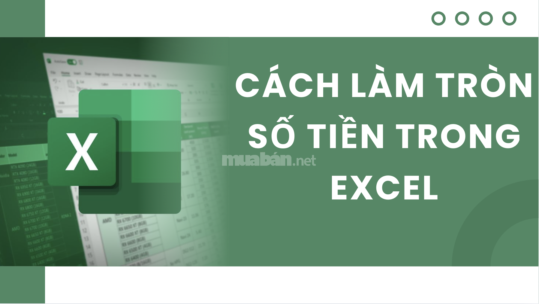 Cách làm tròn số tiền trong Excel cực đơn giản dễ làm