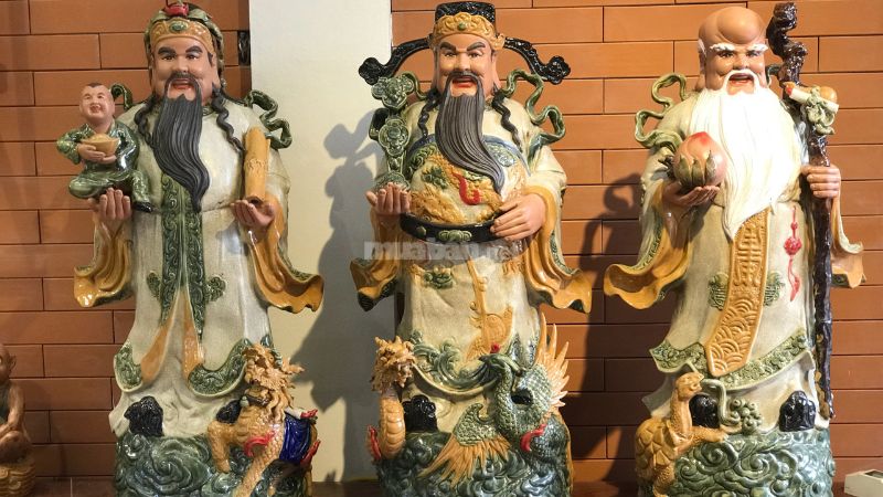 Vị trí đặt tượng Phúc Lộc Thọ tốt nhất mang lại may mắn cho gia chủ Đặt trong phòng làm việc