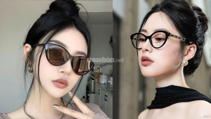 Khuôn mặt tròn: Ý nghĩa tướng số và phong cách phù hợp Nữ mặt tròn nên chọn kính mắt mèo thời trang