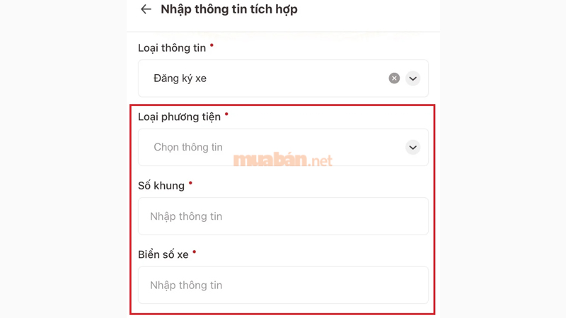 Cách tích hợp đăng ký xe vào VNeID đơn giản và nhanh chóng Nhập thông tin chính xác về phương tiện giao thông của bạn