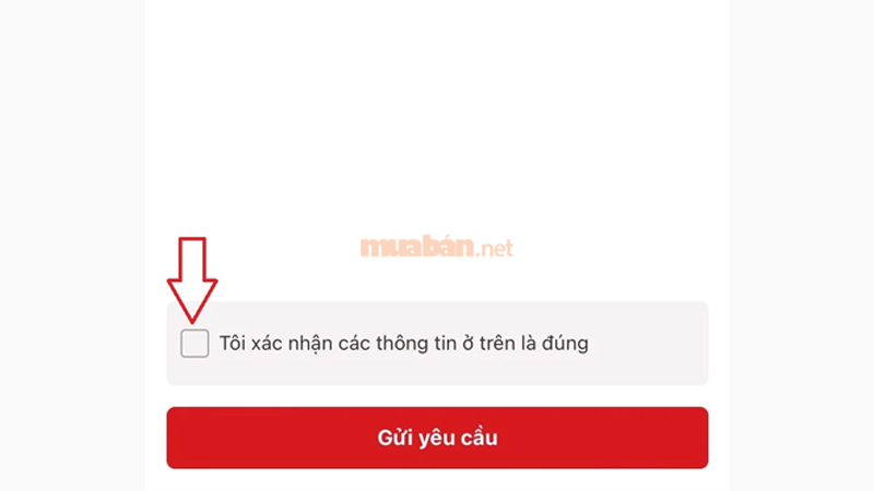 Cách tích hợp đăng ký xe vào VNeID đơn giản và nhanh chóng Tích vào ô "Tôi xác nhận các thông tin ở trên là đúng" và bấm Gửi yêu cầu