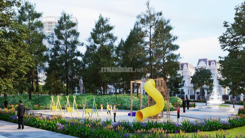 Dự án Athena Fulland Đại Kim: Tiềm năng sinh lời và tiện ích vượt trội Một góc khu vui chơi thiếu nhi trong dự án