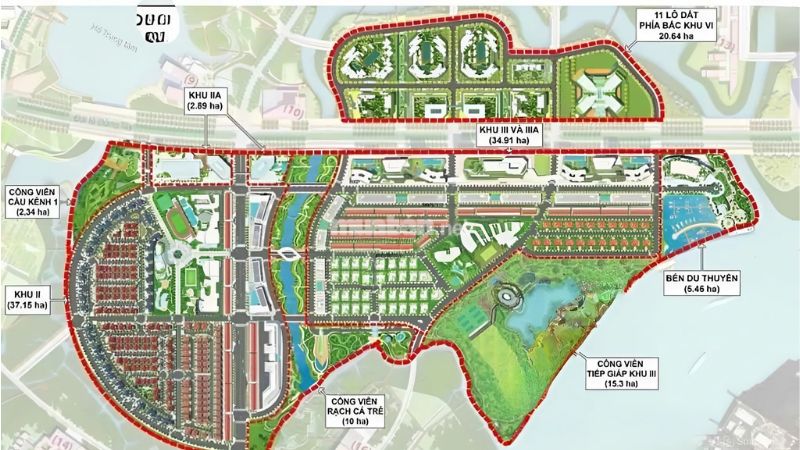 Khu đô thị Sala Quận 2 - Vị trí vàng, tiện ích đẳng cấp giữa lòng Sài Gòn Mặt bằng tổng thể dự án Khu đô thị Sala Quận 2