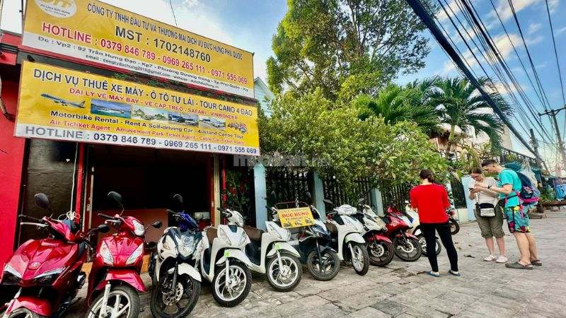 Top 10 địa chỉ cho thuê xe máy Phú Quốc chất lượng, uy tín Thuê xe máy ở Phú Quốc cần những gì?