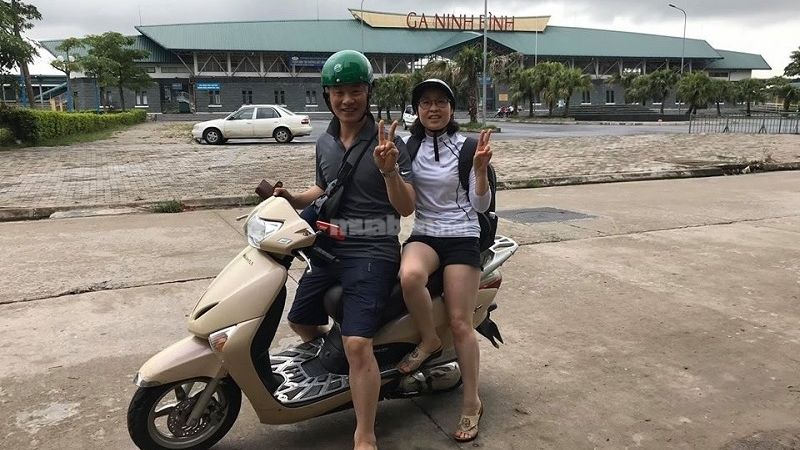 Top 11 Địa Điểm Thuê Xe Máy Ninh Bình Uy Tín Nhất 2025 Cửa hàng cho thuê xe máy Ninh Bình chị Trang có vị trí đối diện với ga Ninh Bình
