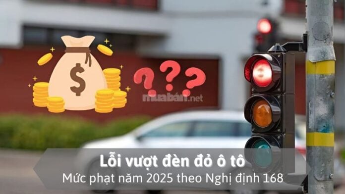 Lỗi vượt đèn đỏ ô tô