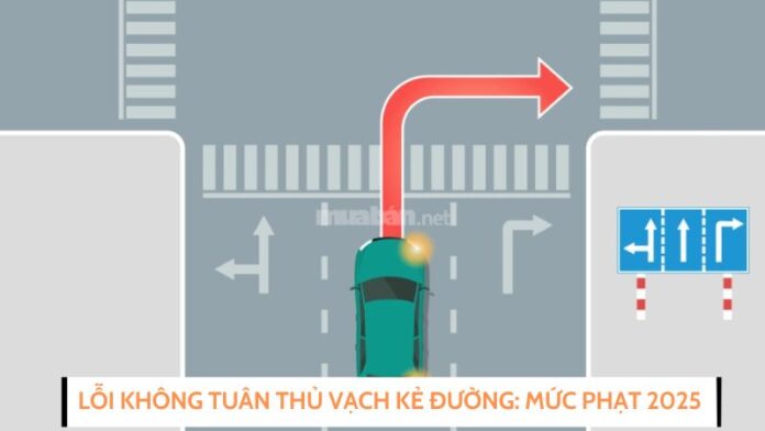 Lỗi không tuân thủ vạch kẻ đường