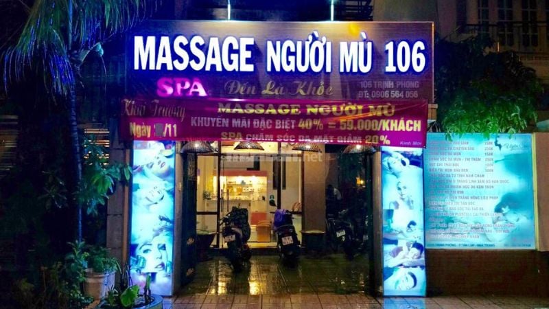 Cơ sở massage người mù Nha Trang - Massage người mù 106