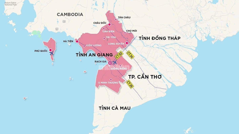 Danh sách đơn vị hành chính và trụ sở mới tại An Giang sau sáp nhập