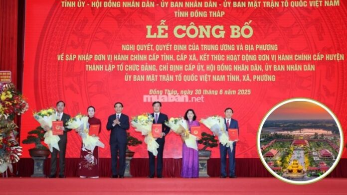 Đồng Tháp sáp nhập với tỉnh nào