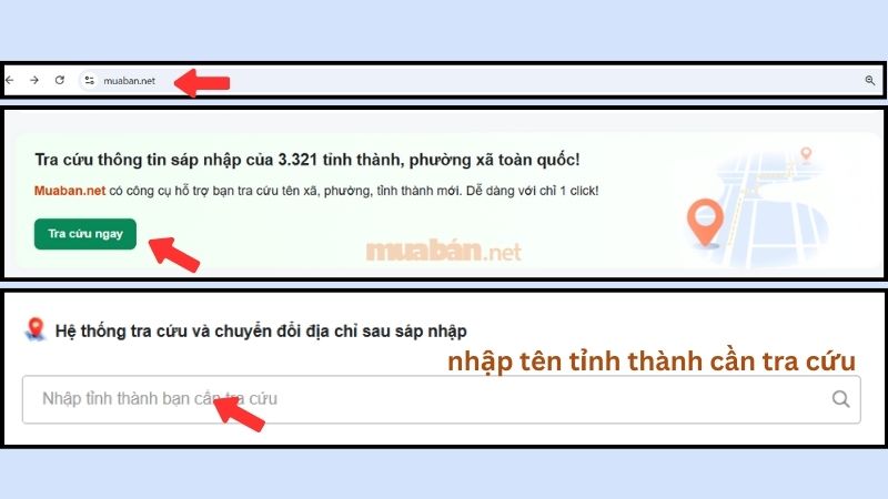 Công cụ tra cứu tại Muaban.net