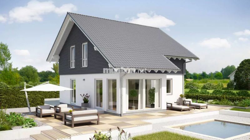 Nhà bán mái Thái (hay còn gọi là nhà mái dốc)