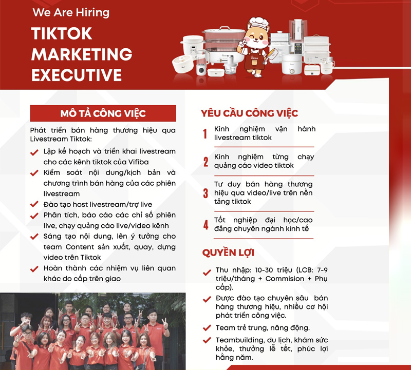 Mẫu tin tuyển dụng nhân viên Marketing
