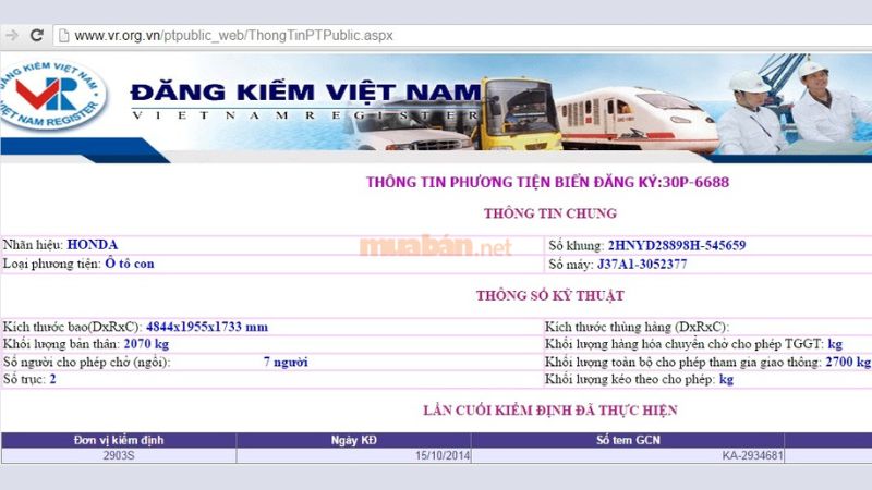 Tra cứu lịch sử xe ô tô bị tai nạn qua biển số
