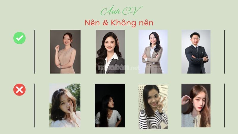 Những lỗi thường gặp khi chụp ảnh CV