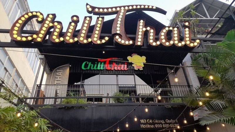 Chill Thái quận 1 với thiết kế độc đáo