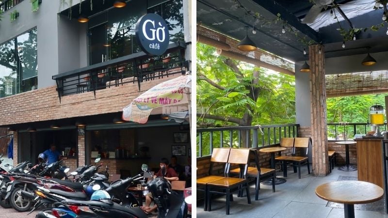 Gờ cafe với view cafe thoáng mát gần bờ sông cực chill