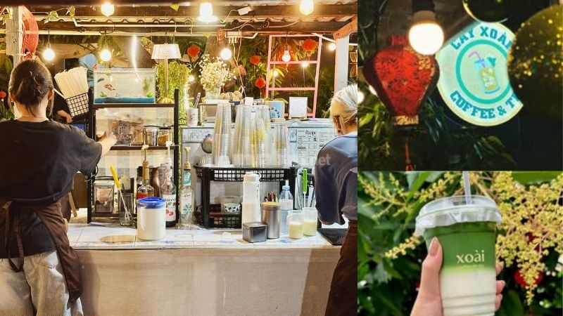 Xoài Coffee & Tea - Quán trẻ trung, năng động, nổi bật với menu nước trái cây và trà sữa tươi mát.