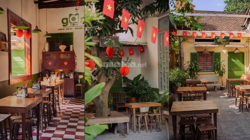 Không gian mộc mạc nhiều cây xanh