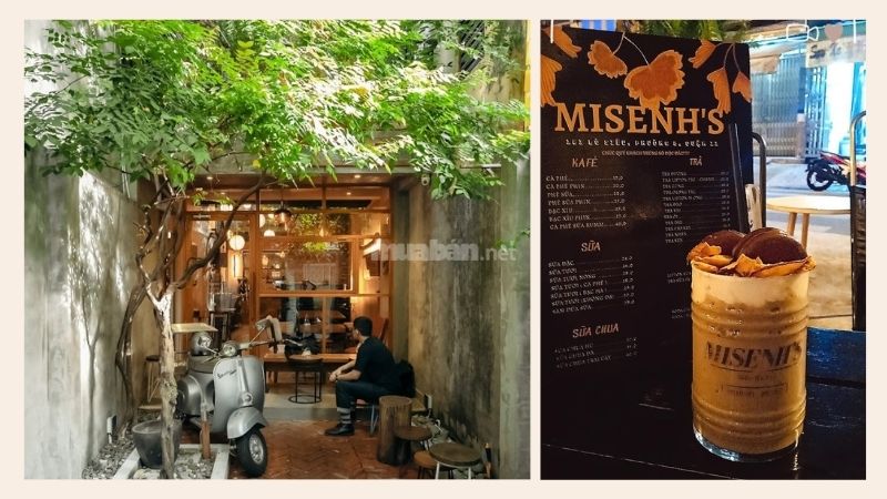 Misenh's Coffee được thiết kế pha nét vintage cổ điển 