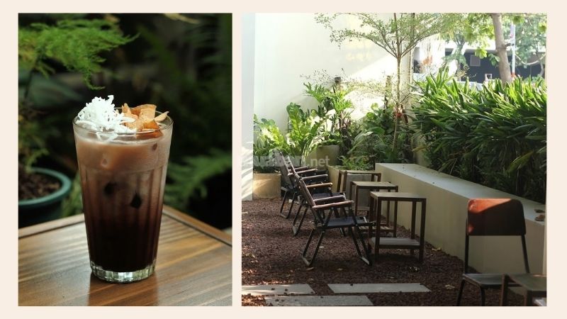 Lối kiến trúc 10.07 Café hiện đại pha lẫn nét hoài cổ