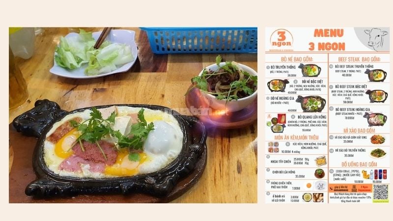 Bò né 3 Ngon ghi điểm với thịt bò mềm và thấm vị
