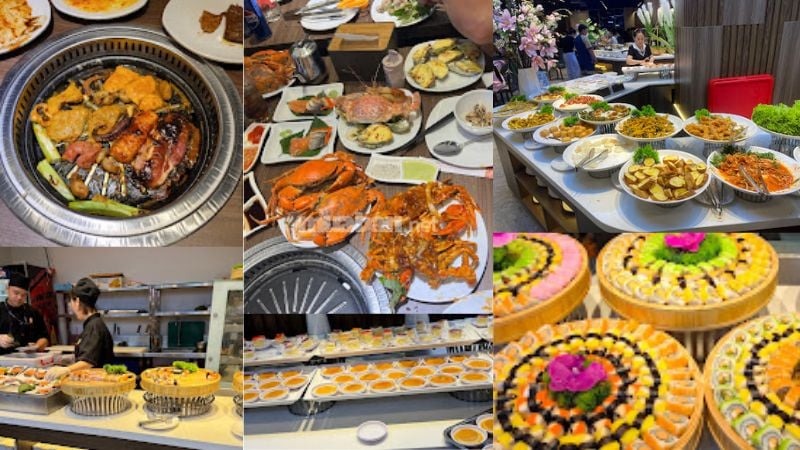 Buffet Poseidon với vô vàn món hấp dẫn