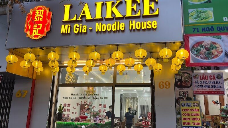 Không gian bên ngoài của tiệm Laikee Mì Gia ( Nguồn: Internet)