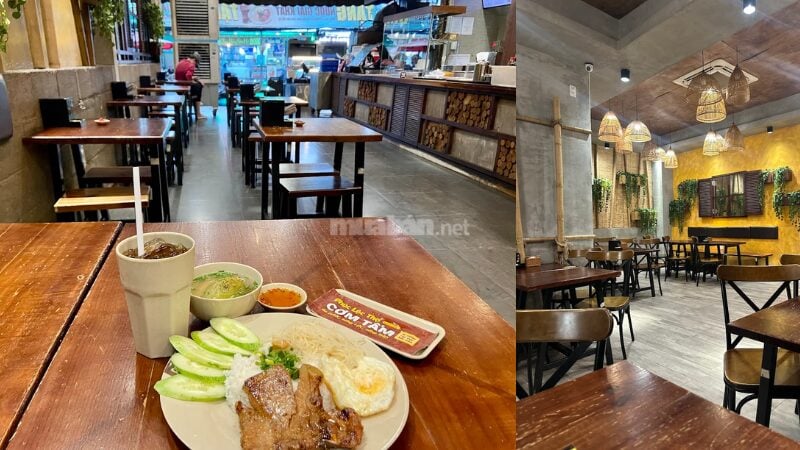 Cơm Tấm Phúc Lộc Thọ - 223 Nguyễn Thị Thập - Không gian quán ăn mộc mạc, phục vụ món Cơm Tấm (cơm sườn bì chả) truyền thống.