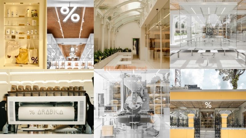 % Arabica Ho Chi Minh City Roastery là cửa hàng rang xay đầu tiên của thương hiệu % Arabica tại Việt Nam