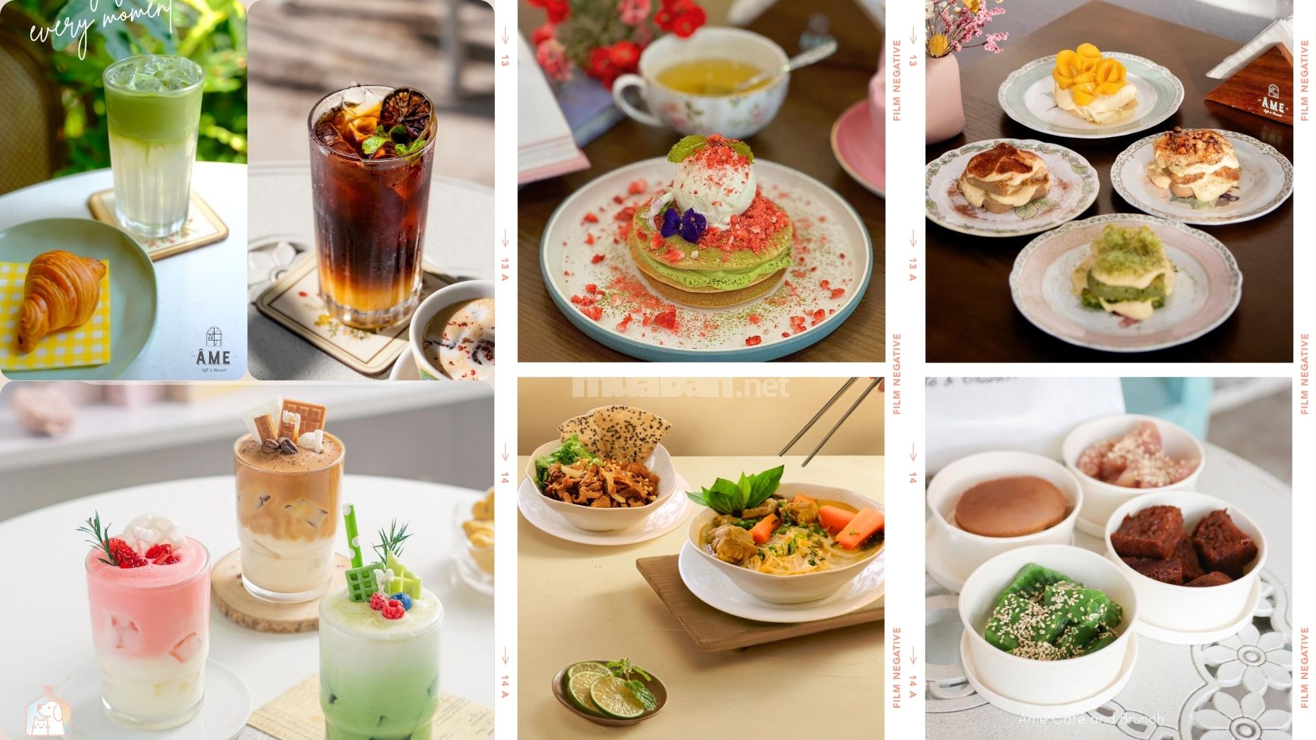 Tất cả đồ ăn và đồ uống đều được chăm chút tỉ mỉ cả về hương vị lẫn hình thức.