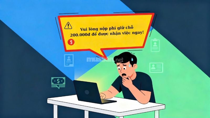 Cảnh báo lừa đảo tuyển dụng yêu cầu ứng viên nộp phí giữ chỗ