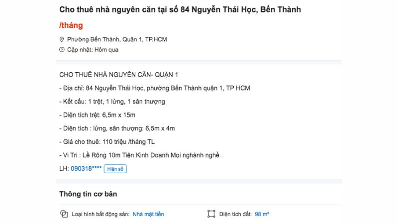 Top 5 mẫu đăng tin cho thuê nhà đơn giản thu hút nhất Mẫu đăng tin cho thuê nhà đơn giản thu hút nhất
