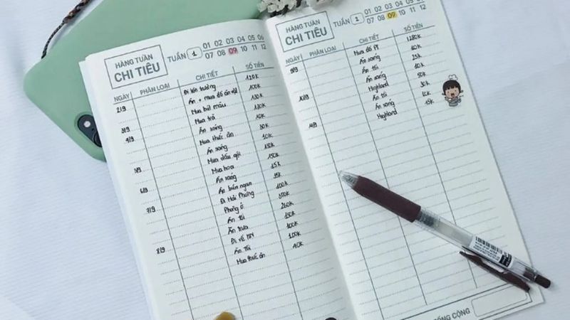 Duy trì thói quen ghi lại từng khoản chi giúp phát hiện và điều chỉnh kịp thời. 