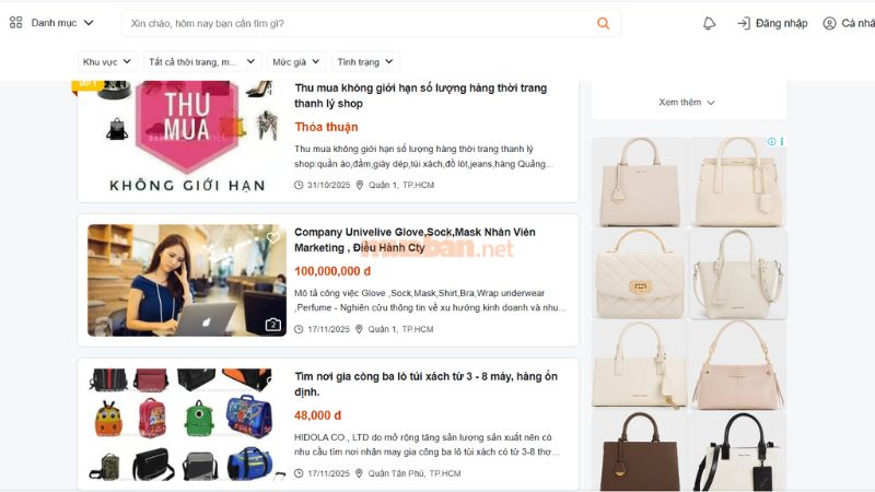 Người dùng có thể dễ dàng tìm kiếm và mua sắm các mặt hàng phục vụ Tết tại Mua Bán.