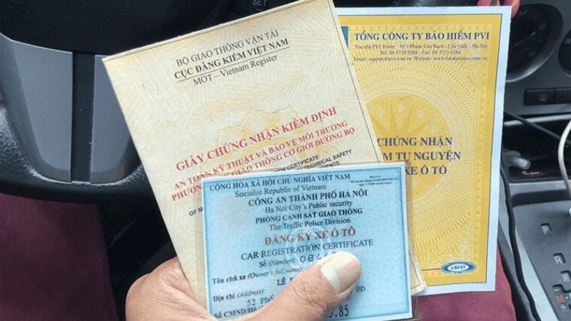Các giấy tờ cần chuẩn bị khi mua xe ô tô cũ bên bán