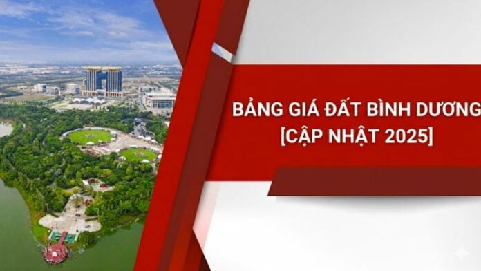 Bảng giá đất Bình Dương cập nhật mới nhất