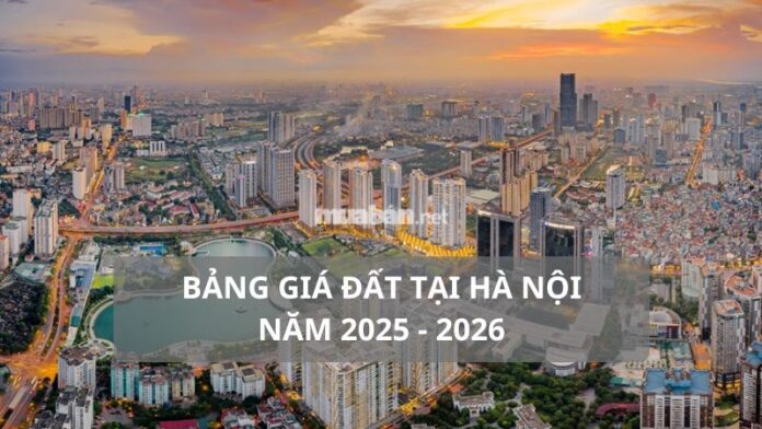 bảng giá đất hà nội