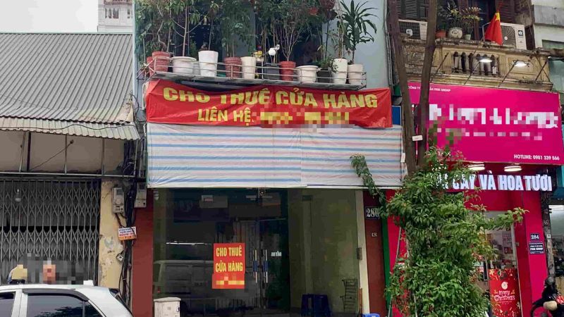 Tỉnh trạng mặt bằng cho thuê còn trống nhiều tại Hà Nội