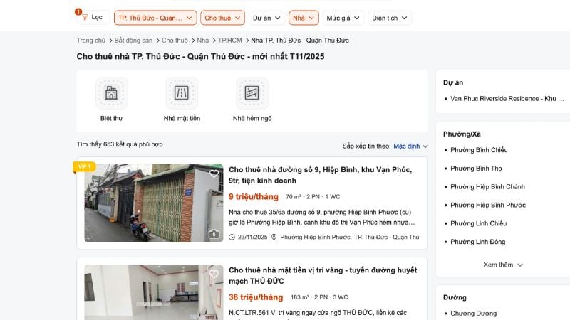 5 Kinh nghiệm thuê nhà TP Thủ Đức tiết kiệm chi phí nhất Tìm thuê nhà TP Thủ Đức uy tín trên Muaban.net