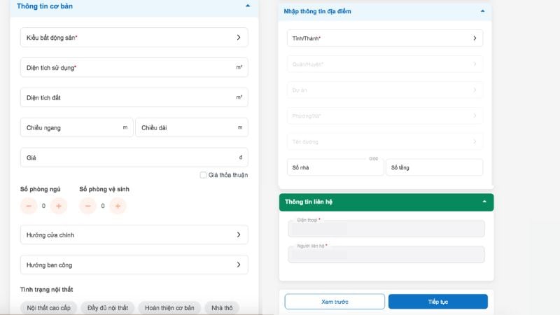 9 Kinh nghiệm cho thuê nhà nguyên căn để buôn bán Nhập thông tin địa điểm, thông tin cơ bản, nội dung tin đăng, thông tin liên hệ.
