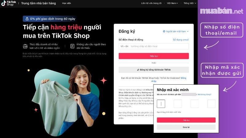 Cách bán hàng trên TikTok chi tiết giúp nổ đơn hiệu quả Điền thông tin đăng ký tài khoản TikTok