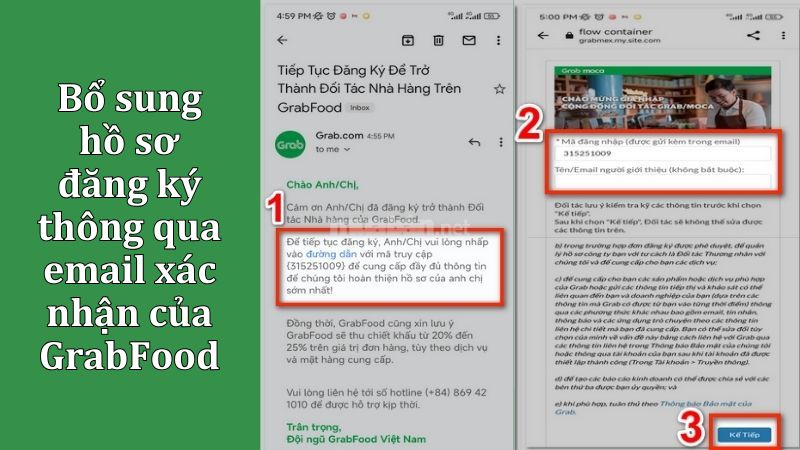 Cách đăng ký bán hàng trên GrabFood chi tiết nhất Cung cấp các thông tin chi tiết của nhà hàng thông qua mail xác nhận