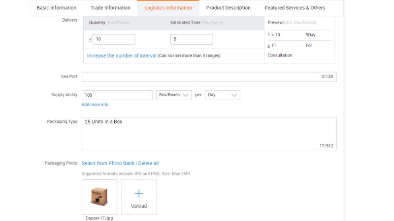 Cách bán hàng trên Alibaba tại Việt Nam cho người mới chi tiết Thiết lập thông tin vận chuyển và thanh toán
