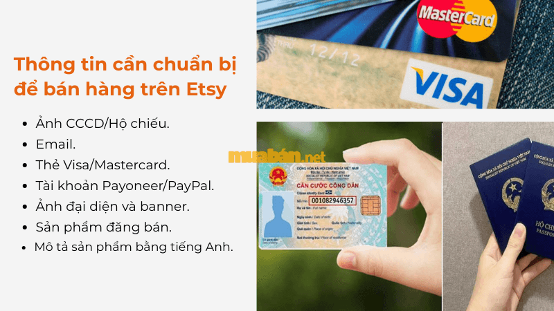 Cách bán hàng trên Etsy chi tiết cho người mới bắt đầu Thông tin cần chuẩn bị khi bán hàng trên Etsy